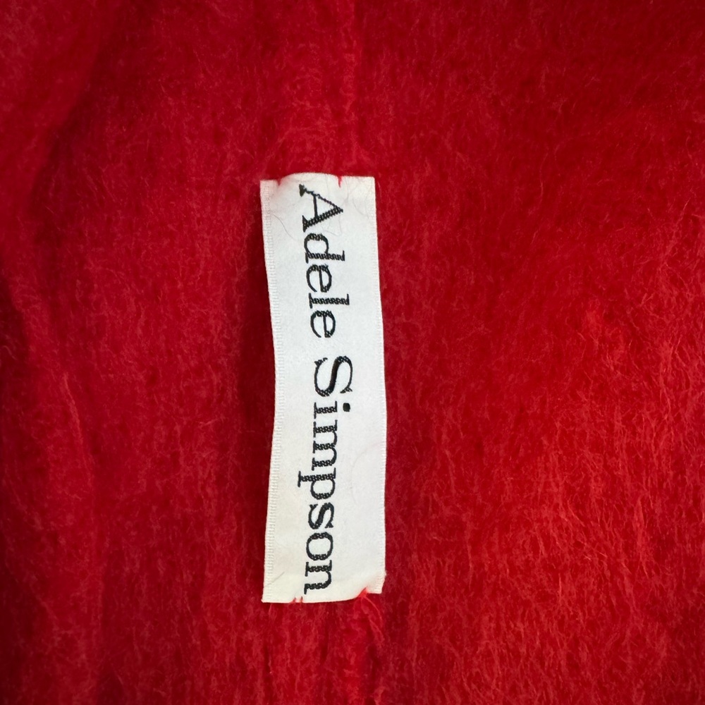 Adele Simpson Red Vintage Cropped Jacket - image 5